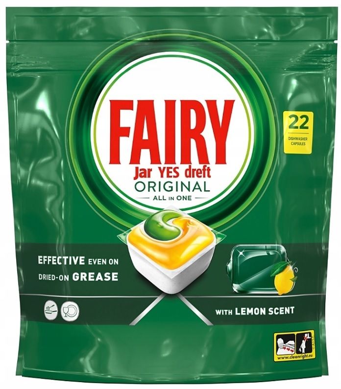 Fairy / Dreft ORIGINAL ALL in ONE Lemon 22TABS