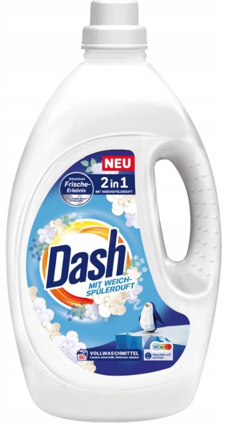 Dash 80 Wasbeurten 2in1 Witte Was 3,6L