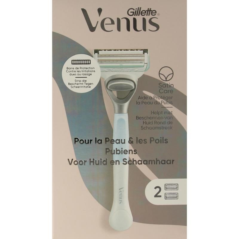 ​Gillette Venus Satin Care Scheerapparaat + 2 mesjes