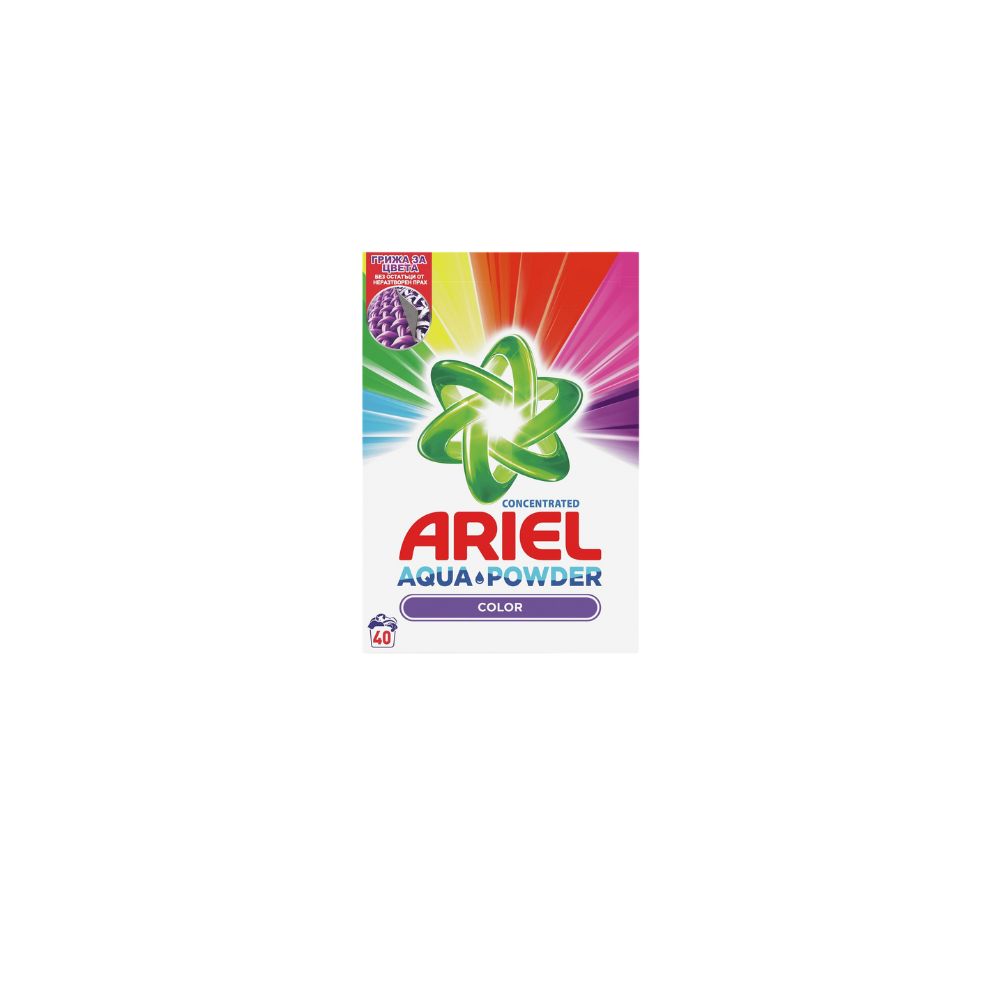 Ariel 40 Wasbeurten Aqua Powder Color 2,6kg