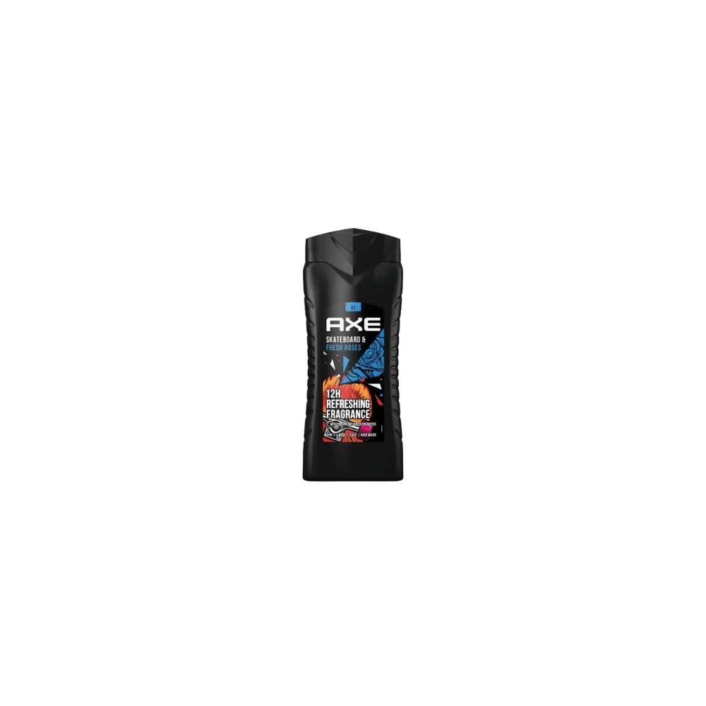 Axe XL Douchegel Skateboard &amp; Fresh Roses 3in1 Body-Face-Hair 400ml