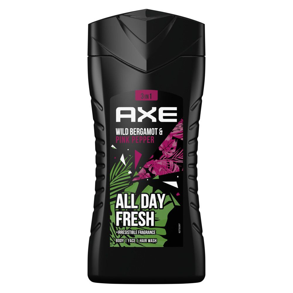 ​Axe Douchegel Wild Bergamot&amp;Pink Pepper 3in1 Body, Face &amp; Hair 250ml