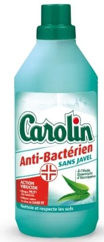 Carolin Anti-Bacterien zonder Javel Eucalyptus Olie 1L
