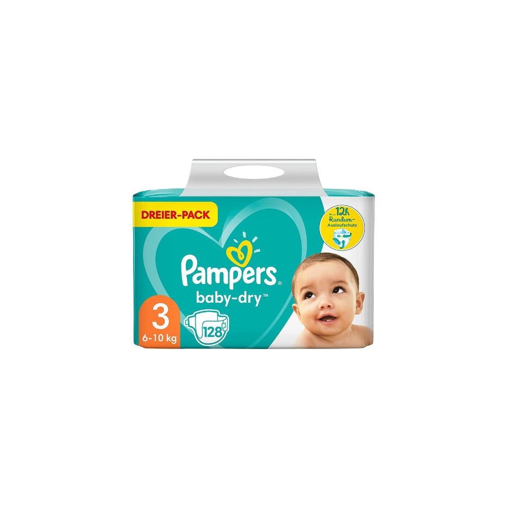 Pampers Baby-Dry Maat 3 (6–10 kg) Maxi Pack 128 luiers