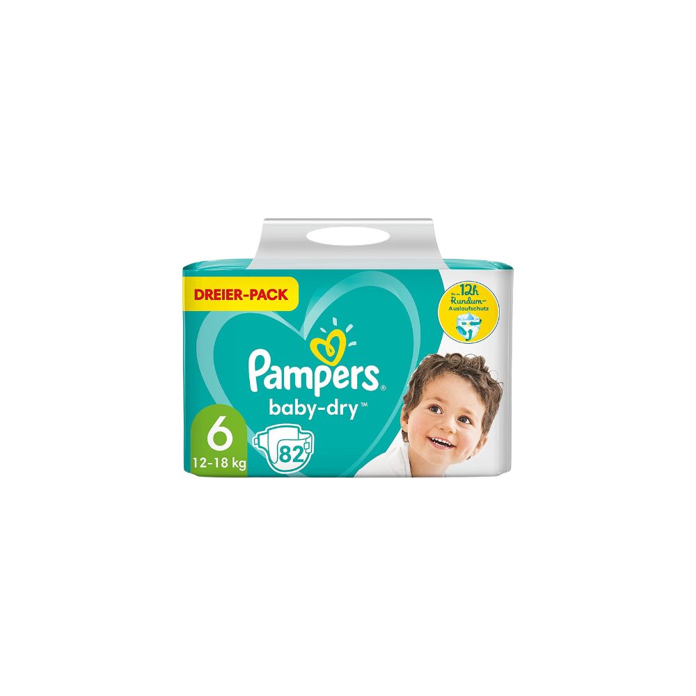 ​Pampers Baby-Dry Maat 6 (13–18 kg) Maxi Pack 82 luiers