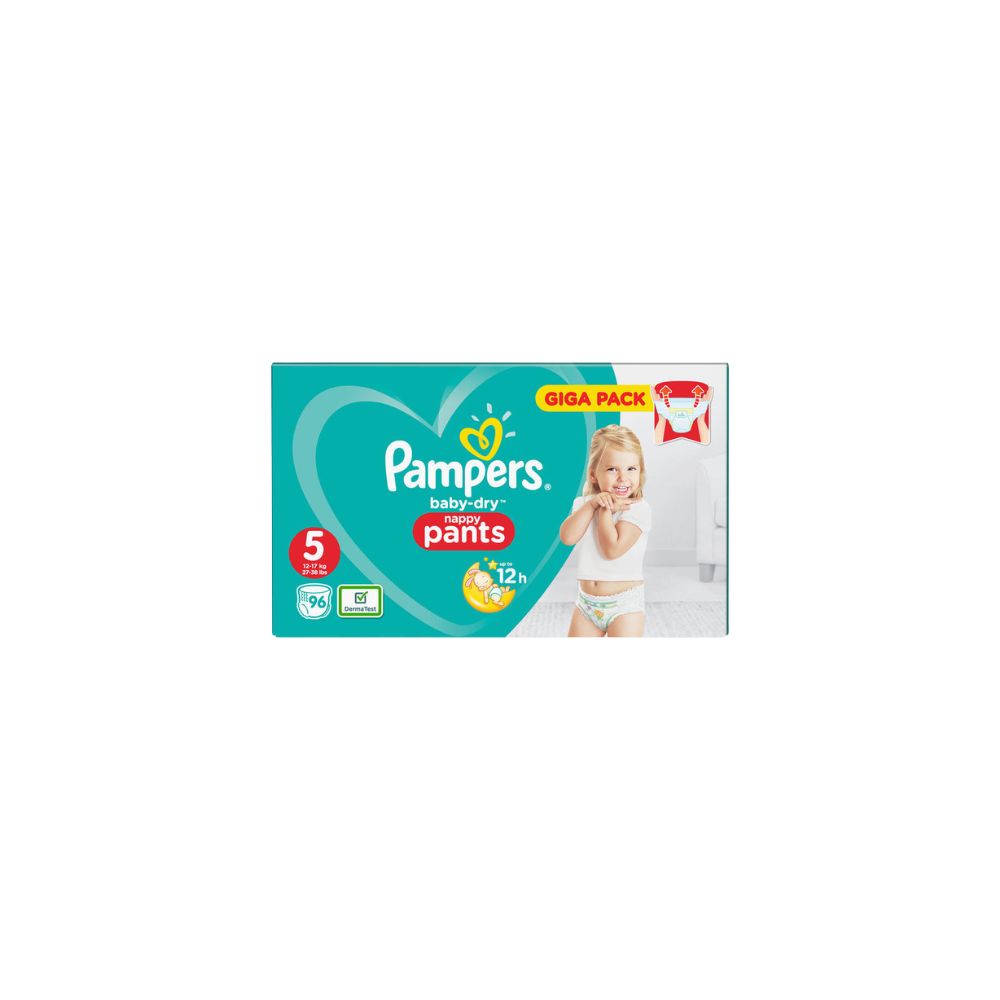 ​Pampers Baby-Dry Maat 5 (12–17 kg) Giga Pack 96 broekjes