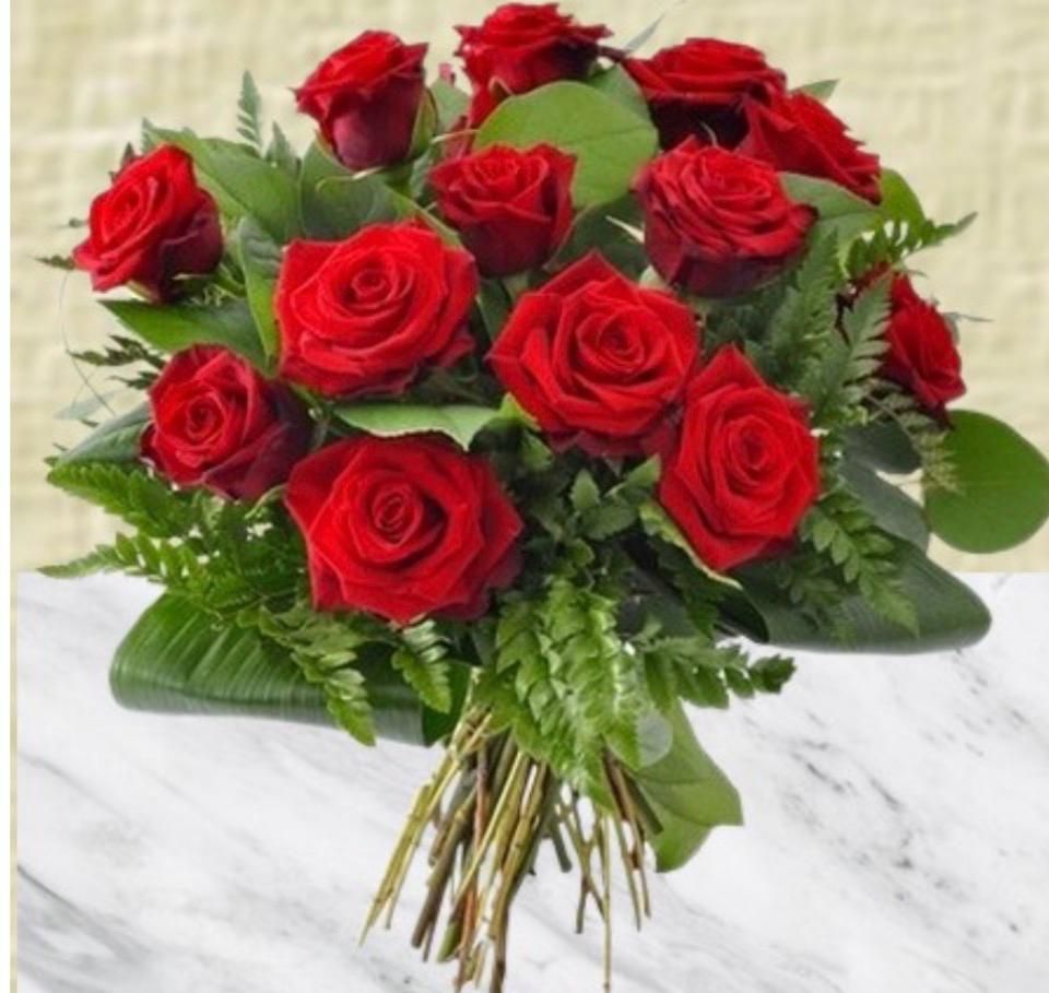 Bouquet Rond de Roses rouges