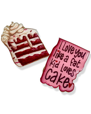 Cake Valentine’s Day Cookie Set