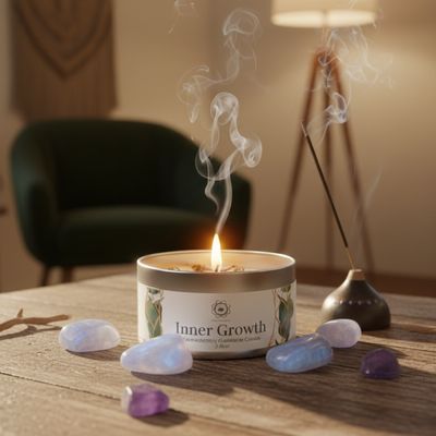 Bougie Élévation pierre naturelle boîte Bougie Élévation pierre naturelle boîte