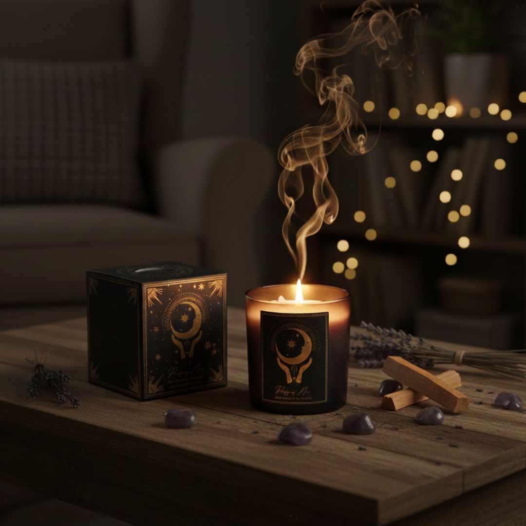 Bougie Purification pierre naturelle