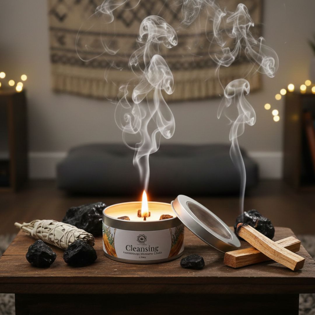 Bougie Nettoyage pierre naturelle boîte