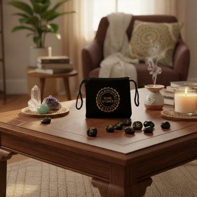 Set Rune Agate Noire Supérieure + E-Book Offert