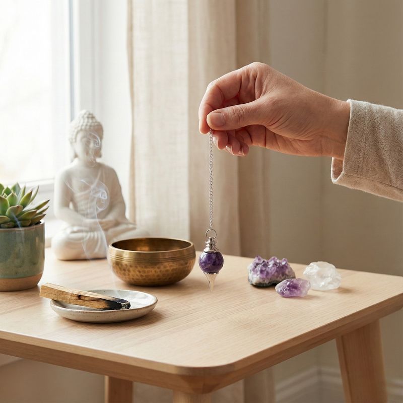 Pendule Améthyste forme Boule