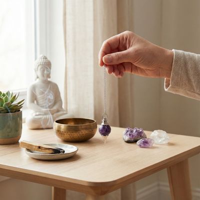 Pendule Améthyste forme Boule