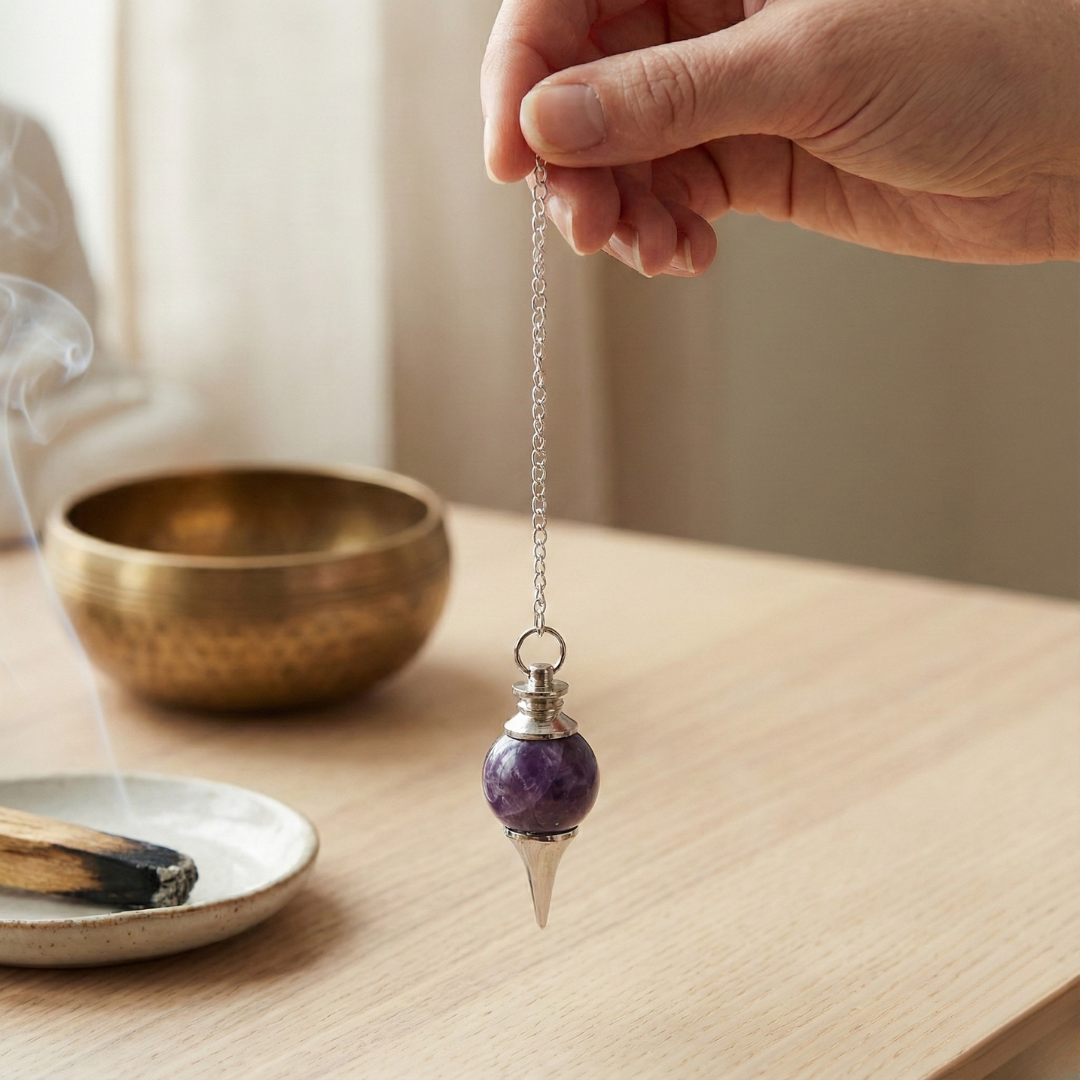 Pendule Améthyste forme Boule