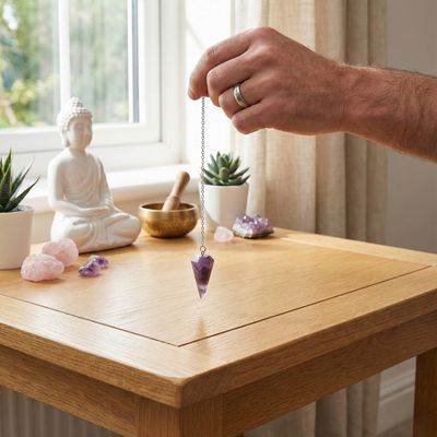 Pendule Améthyste forme Cône