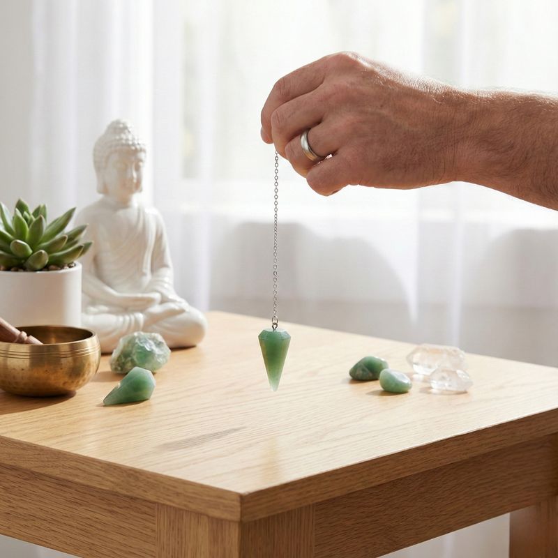 Pendule Aventurine forme Cône