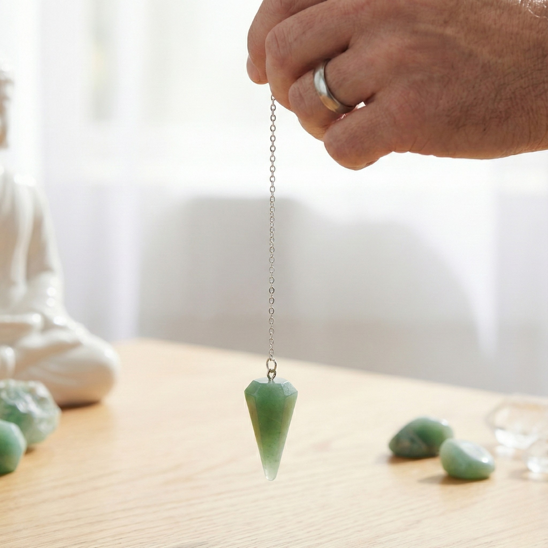 Pendule Aventurine forme Cône