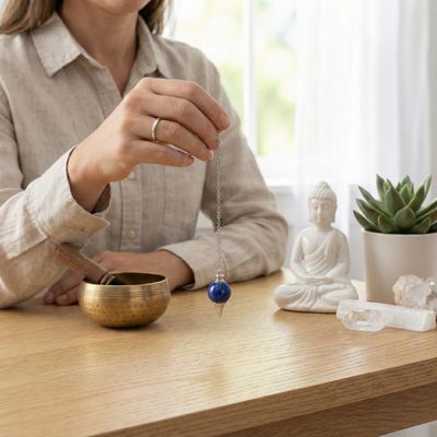 Pendule Lapis Lazuli forme Boule