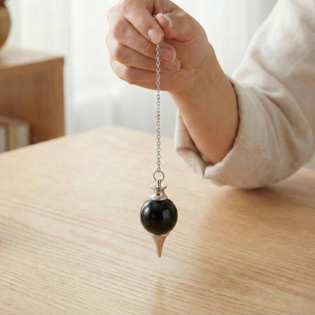 Pendule Obsidienne forme Boule