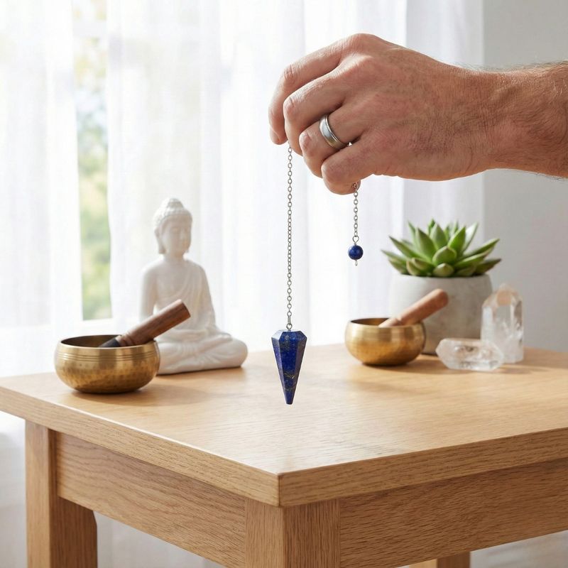 Pendule Lapis Lazuli forme Cône