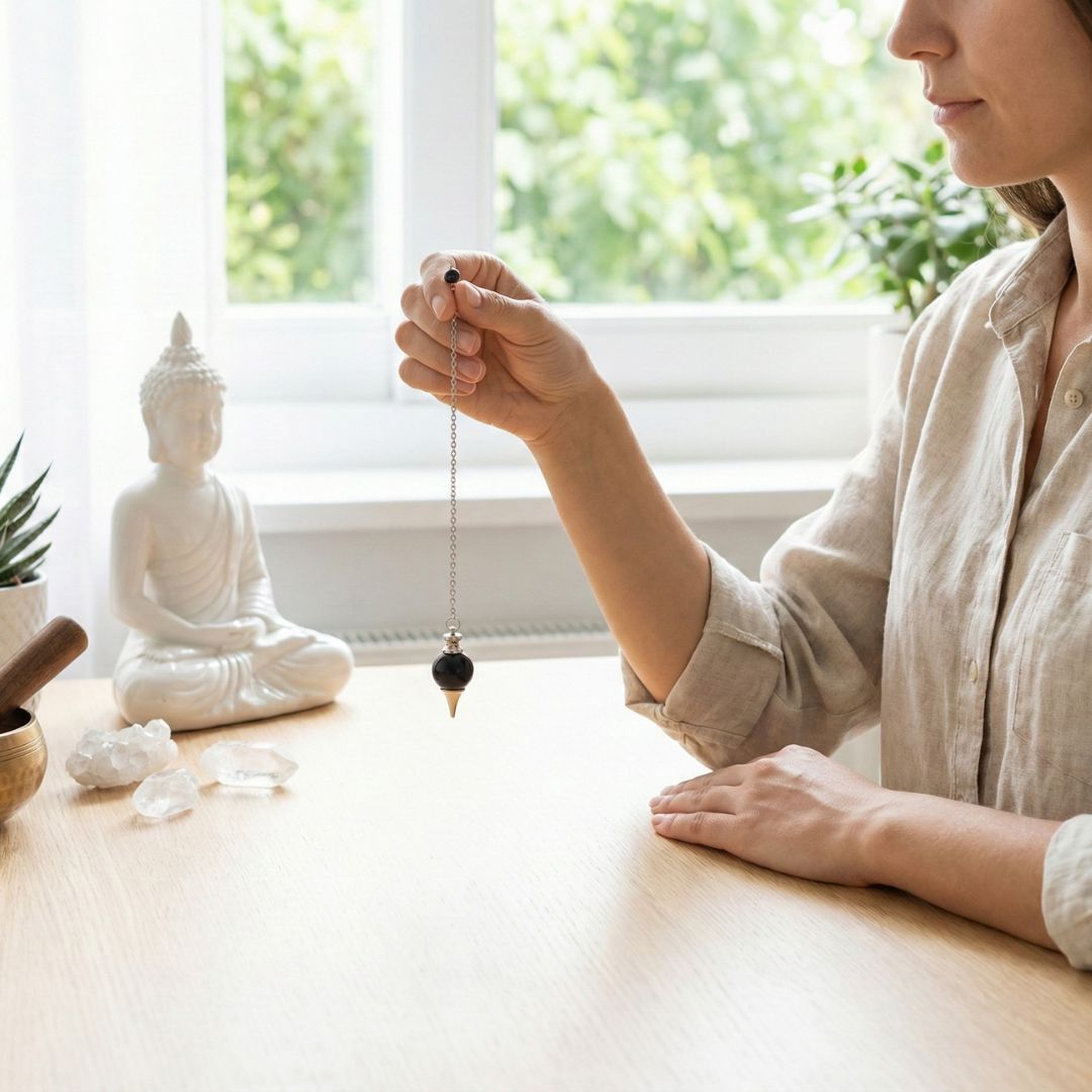 Pendule Obsidienne forme Boule