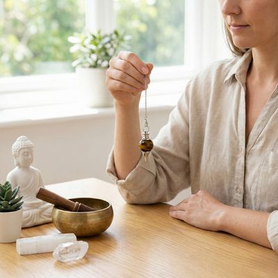 Pendule Oeil de Tigre forme Boule