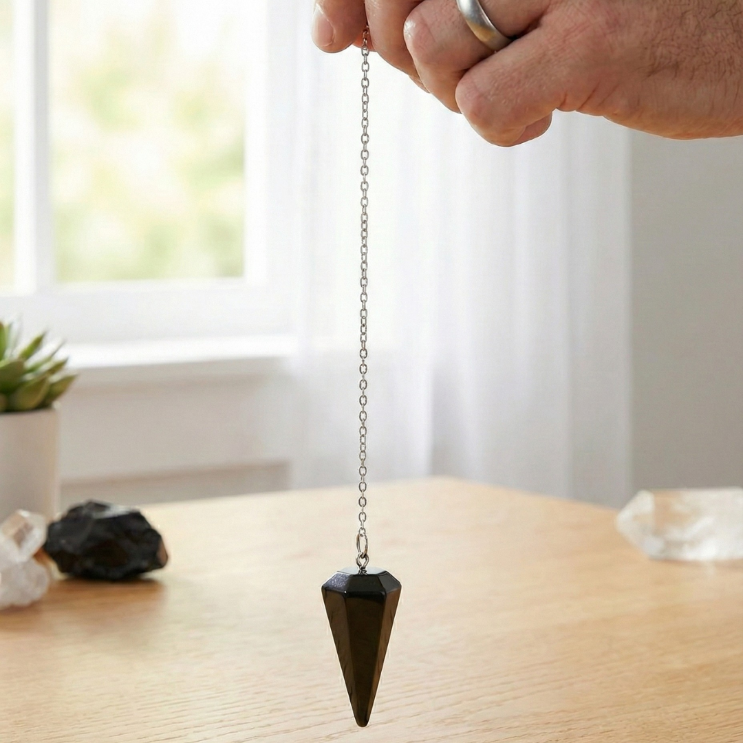 Pendule Obsidienne forme Cône