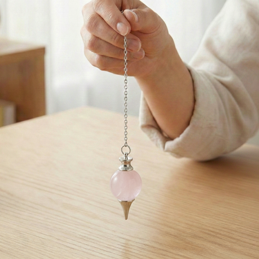 Pendule Quartz Rose forme Boule