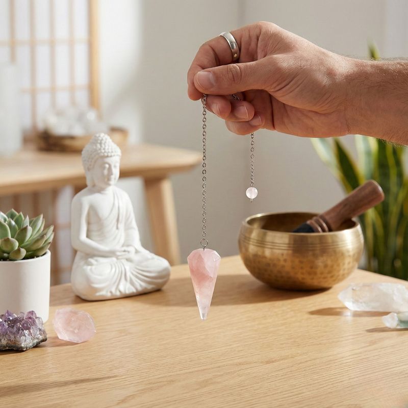 Pendule Quartz Rose forme Cône