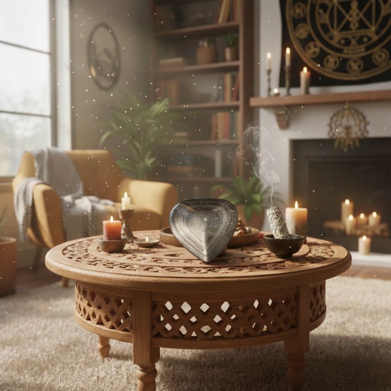 COEUR OBSIDIENNE DORÉE