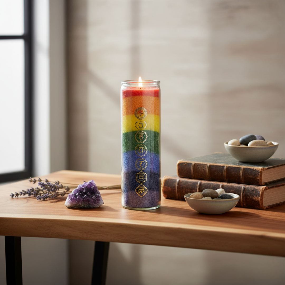 Bougie 7 Chakras