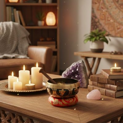 Bol Chantant Tibétain Coffret Complet