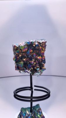 Druse Améthyste Quartz Aura d'Exception sur Présentoir numéro 37