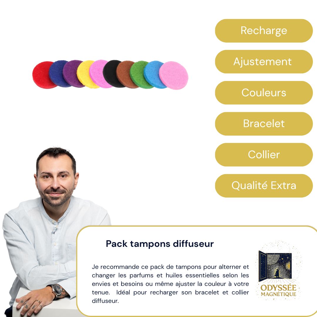 Pack x10 Tampons diffuseur huile essentielle