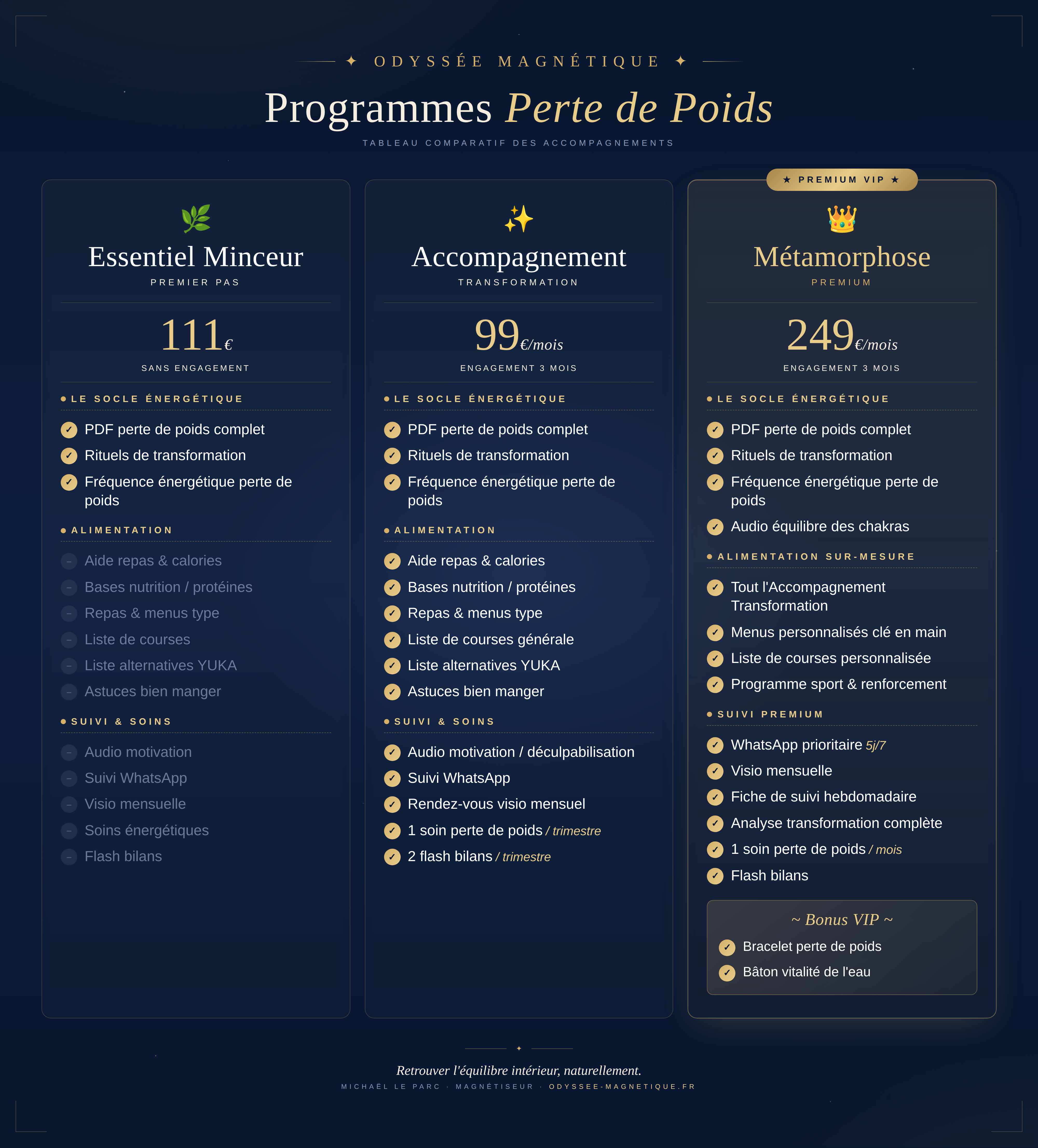 Accompagnement Transformation Perte de Poids ( niveau 2 )