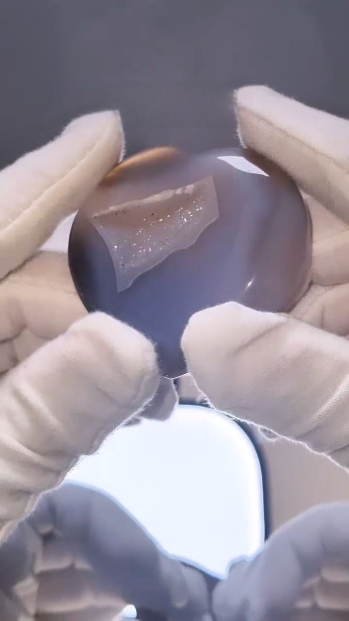 Coeur Agate Druzy numéro 56