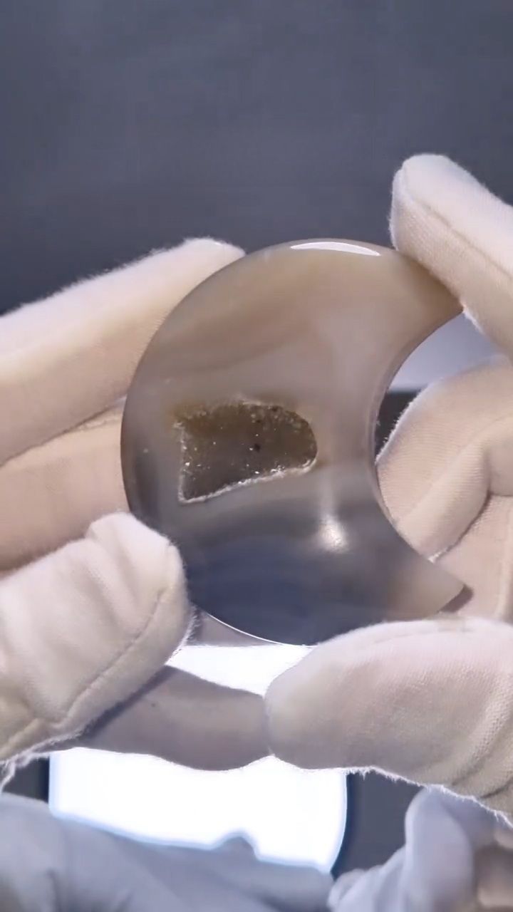 Lune Agate Druzy numéro 58