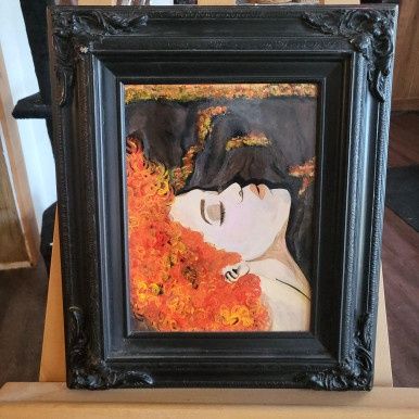 &quot;Ginger Spice&quot; Original Acrylic Painting on Wood 2019