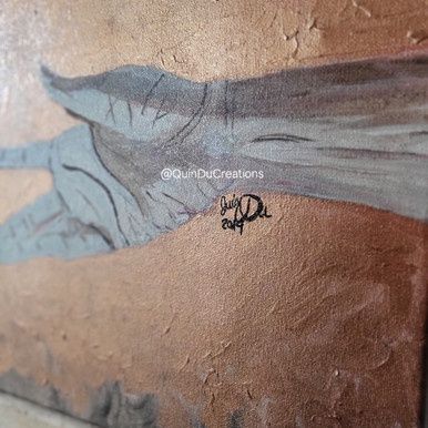 "Reluctant Trust" Original Acrylic Painting on Canvas 2018