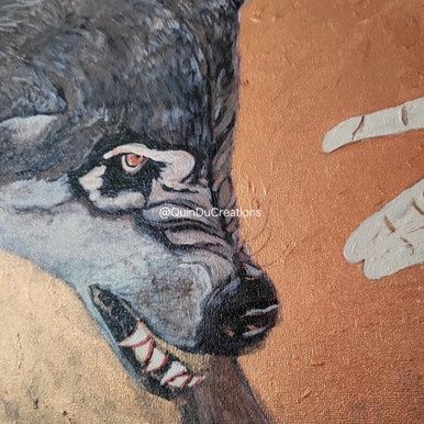 "Reluctant Trust" Original Acrylic Painting on Canvas 2018