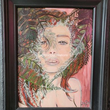 "Mother Nature" Original Acrylic Painting on Wood 2019