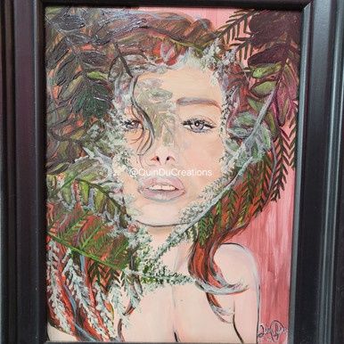 "Mother Nature" Original Acrylic Painting on Wood 2019