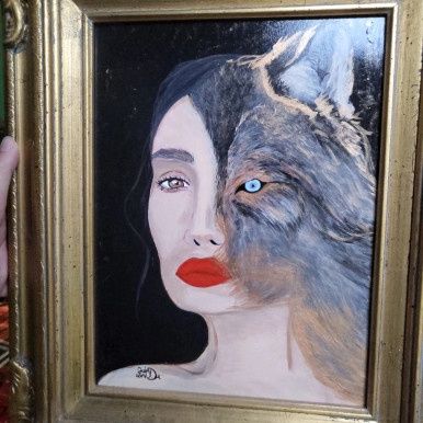 "Metamorphosis" &amp; "Maskulinity" Original Acrylic Paintings