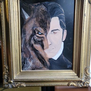 "Metamorphosis" &amp; "Maskulinity" Original Acrylic Paintings