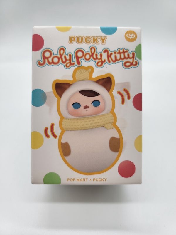 POP MART PUCKY Roly‑Poly Kitty Series Vinyl Plush Blind Box