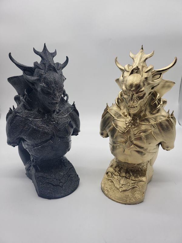 3D Printed Skyrim &#39;Vampire Lord&#39; Statue Fan Art