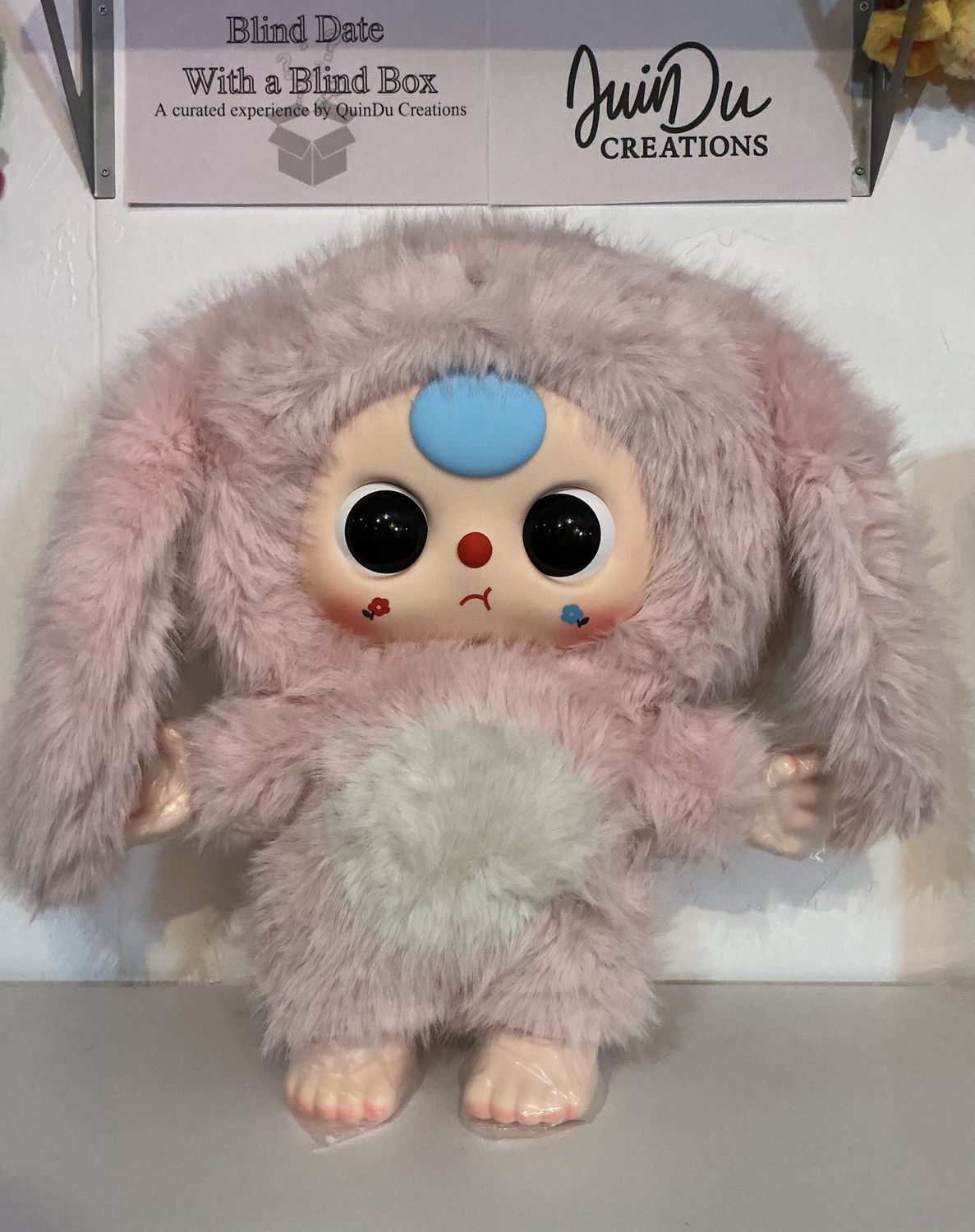 Baby Three Big Bunny- CONFIRMED - 1000% Plush Bunny (Boba Eyes &amp; Blue Hair)