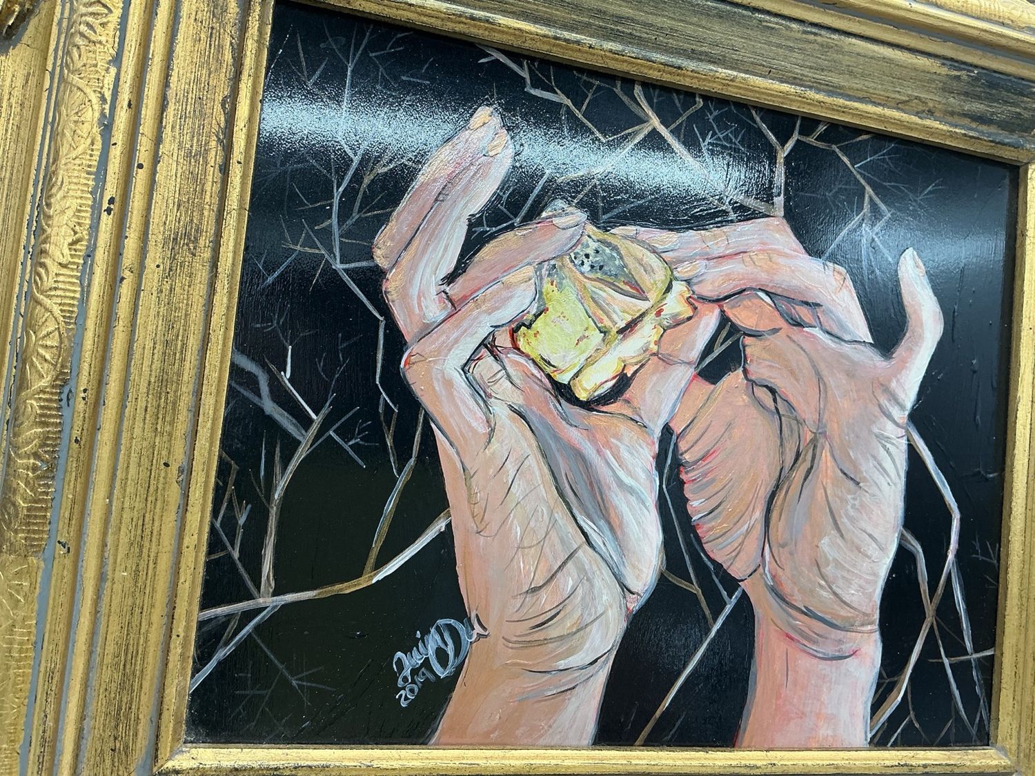 “Impact” – Original Framed Acrylic Painting (2019)