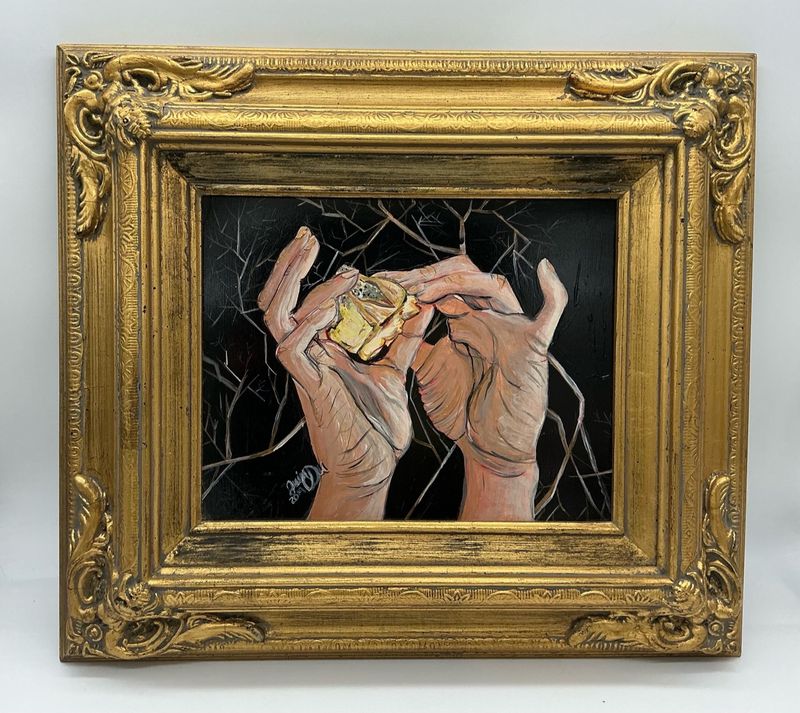 “Impact” – Original Framed Acrylic Painting (2019)